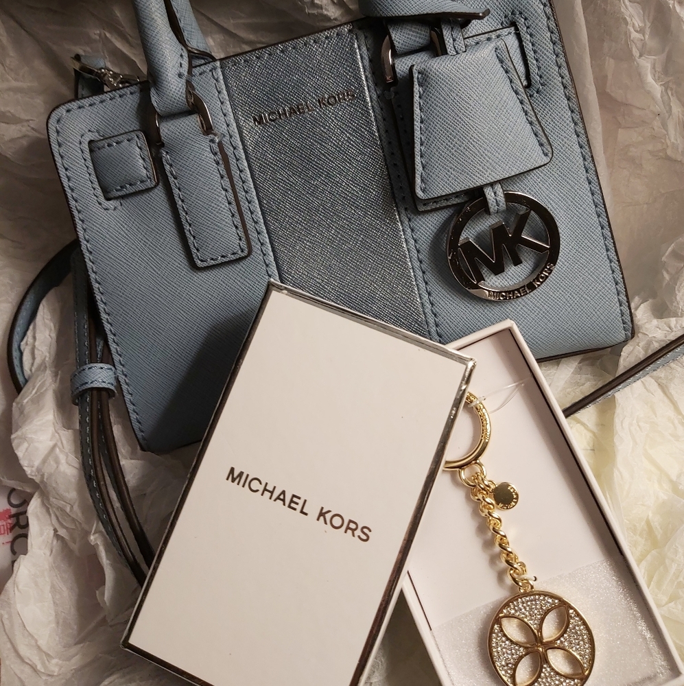 Michael Kors Mini Bag & Keychain Set
